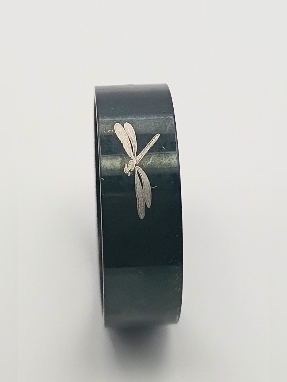 Dragonfly Ring Black Stainless Steel Size 11.5